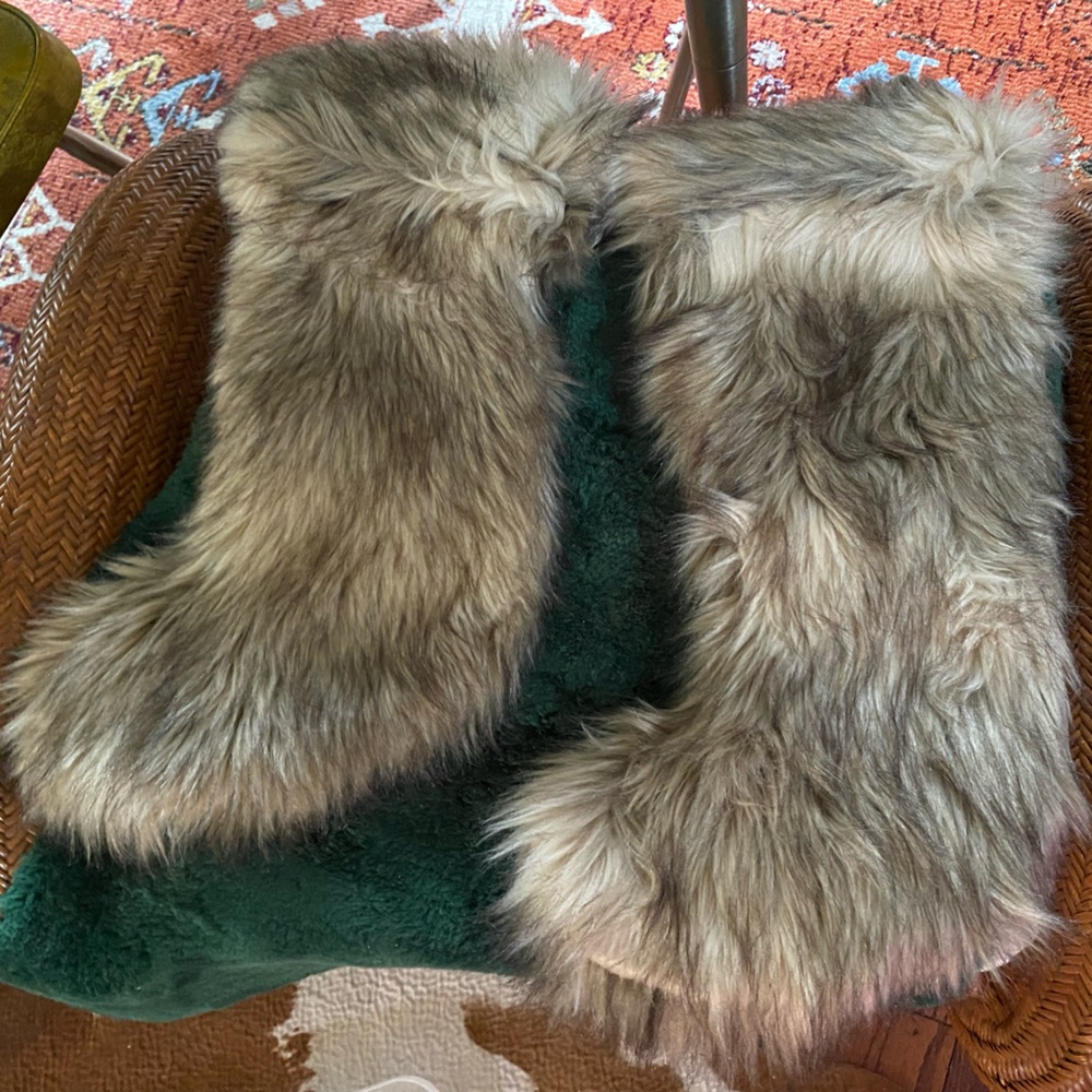faux fur christmas stockings